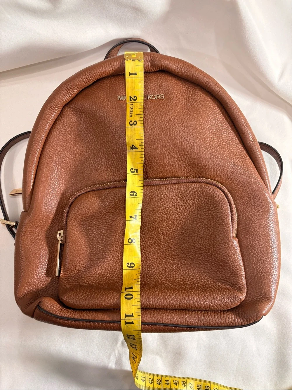 Michael Kors Erin Brown Medium Zip Around Backpack